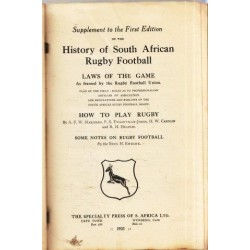 Supplement to the First Edition of The History of South African Rugby Football