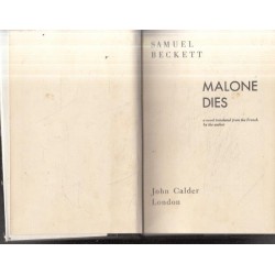 Malone Dies (First British Edition)